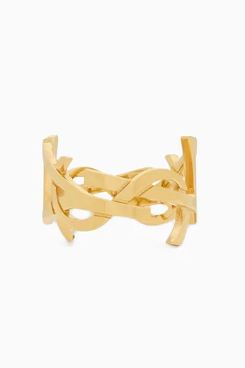 Cassandre Scarf Ring in Gold-tone Metal