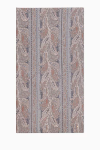 Paisley Scarf in Silk Crepe