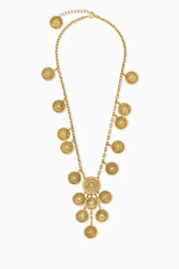Charm Long Necklace in Metal