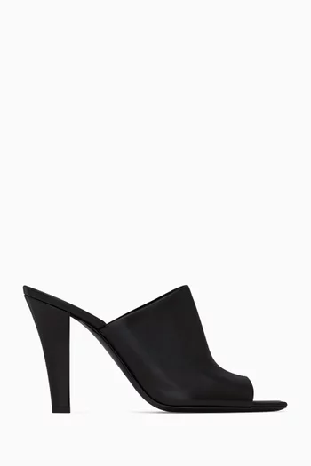 Jill 95 Mules in Smooth Leather