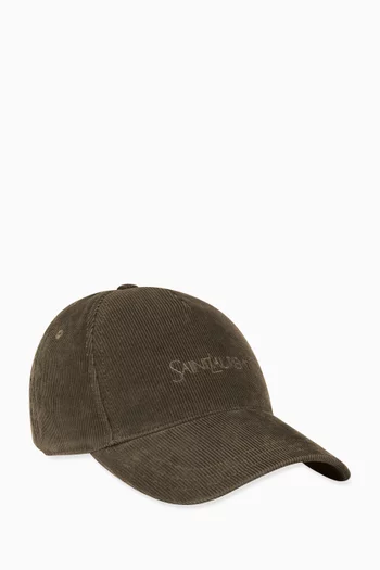 Logo Cap in Corduroy