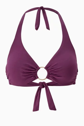 Brussels Core Bikini Top in Stretch Nylon