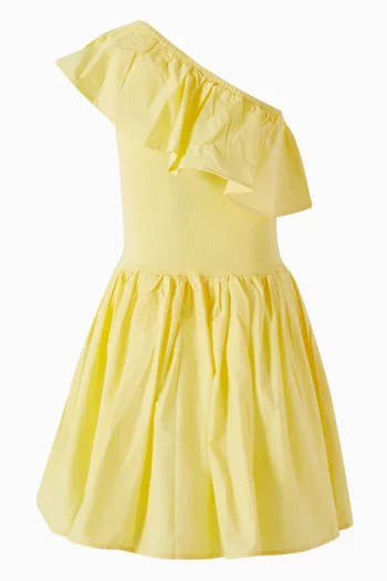 Chloey One-shoulder Midi Dress in Organic Cotton