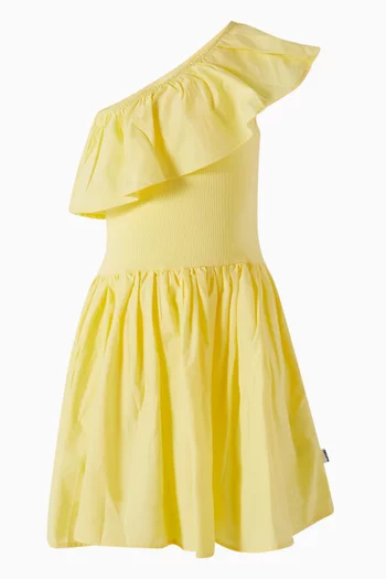 Chloey One-shoulder Midi Dress in Organic Cotton