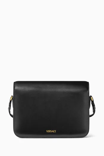 Small Medusa Biggie Crossbody Bag in Leather