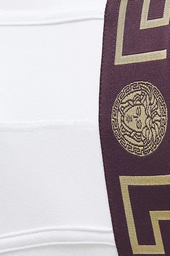 Greca Border Briefs in Organic Cotton