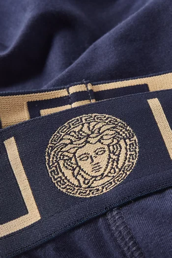 Greca Border Boxer Briefs in Organic Cotton