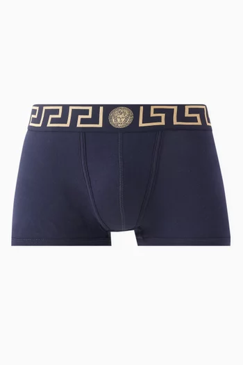 Greca Border Boxer Briefs in Organic Cotton