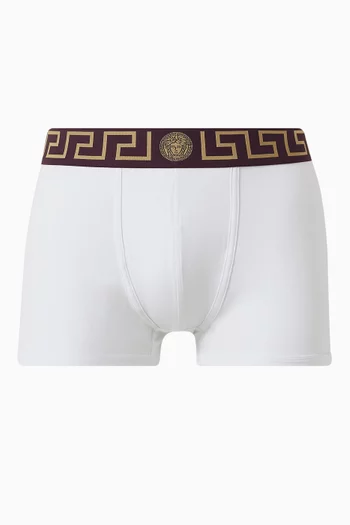 Greca Border Boxer Briefs in Organic Cotton