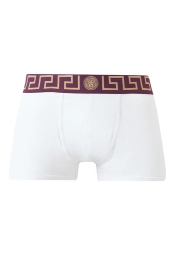 Greca Border Boxer Briefs in Organic Cotton