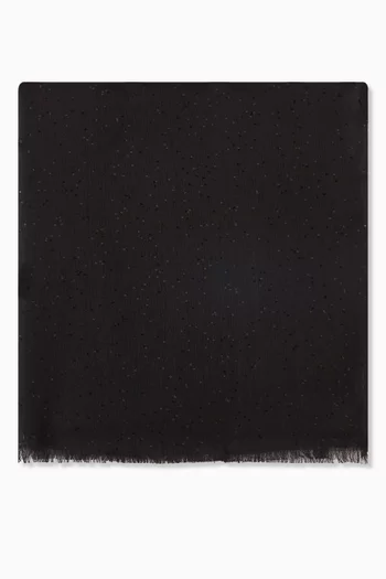 Micro Sequin Stole in Cashmere-silk Blend