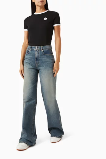 Ayame Distressed Jeans in Denim