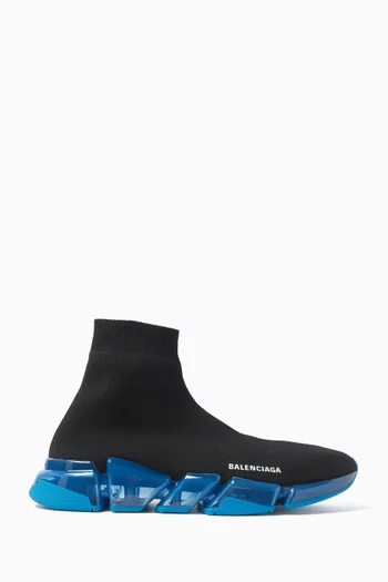 Speed 2.0 Clear Sole Sneakers in Technical Knit