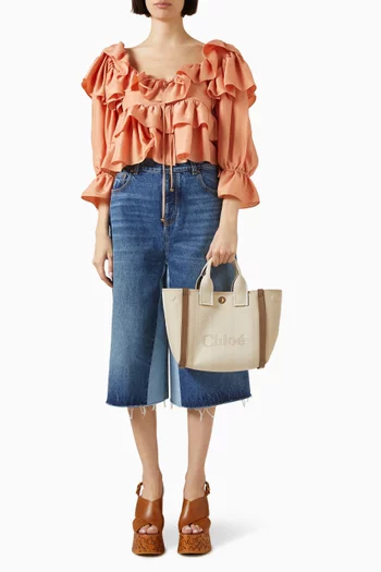 Small Chloé Carry Tote Bag in Canvas