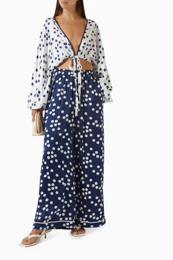 Polka-dot Jacket in Satin