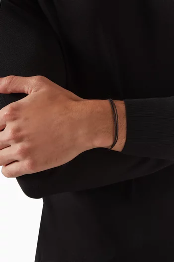 Wrap-around String Bracelet in Stainless Steel