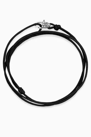 Wrap-around String Bracelet in Stainless Steel