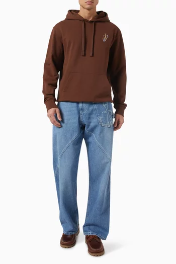 Anchor Embroidered Hoodie in Organic Cotton
