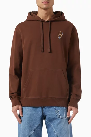 Anchor Embroidered Hoodie in Organic Cotton