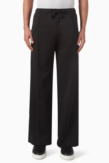 Pintuck Track Pants in Jersey