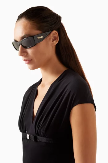 Rectangle Sunglasses in Acetate