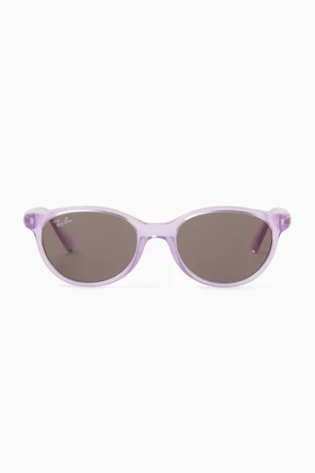 Round Sunglasses in Acetate