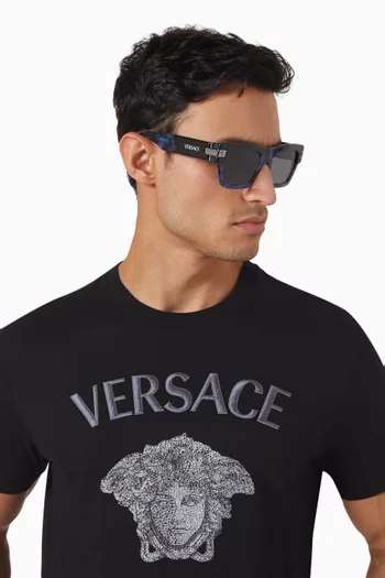 Rectangle Sunglasses in Acetate