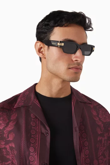 Rectangle Sunglasses in Acetate