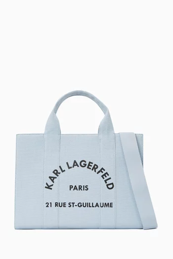 Medium Rue St-Guillaume Square Tote Bag in Cotton Canvas