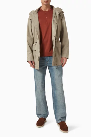 Henley T-shirt in Merino Wool
