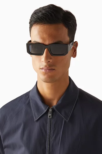 Rectangle Sunglasses in Acetate