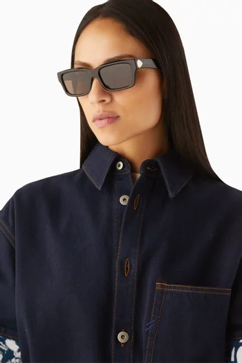 Rectangular Sunglasses in Acetate