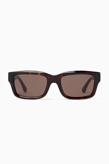 Rectangular Sunglasses in Acetate