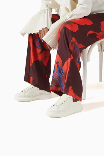 Oversized Sneakers in Leather