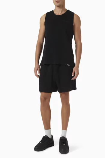 Waffle Shorts in Cotton-knit