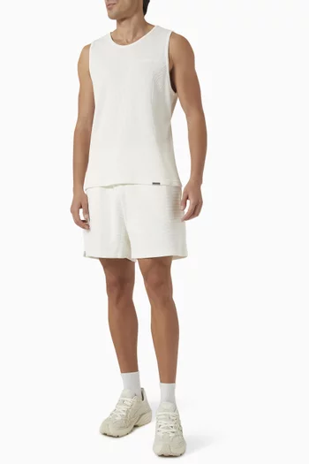 Waffle Shorts in Cotton-knit