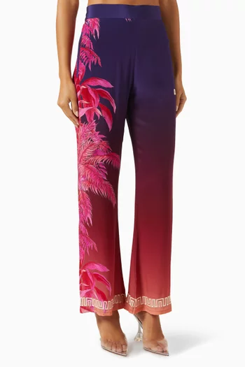 قميص ميدنايت مزين بنقشة حرير