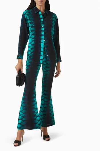 بنطال ايشيل بقصة واسعة