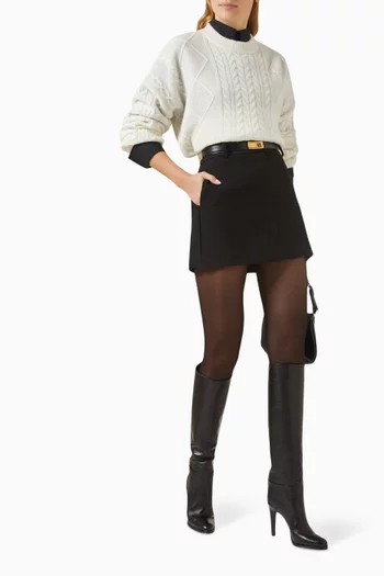 Cable-knit Sweater in Cashmere