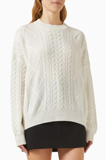 Cable-knit Sweater in Cashmere