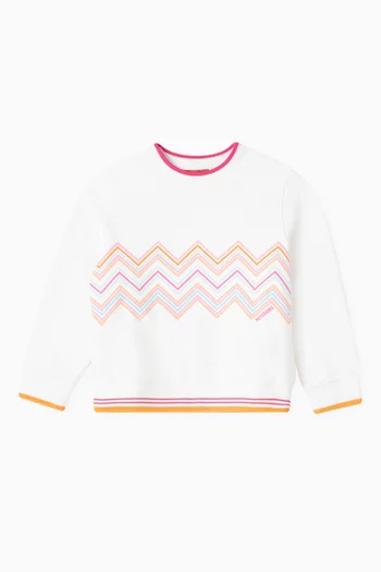 Chevron-print Sweatshirt