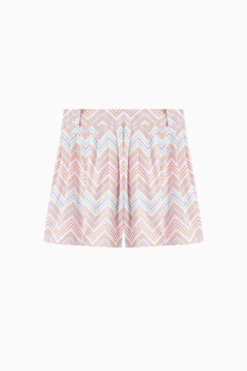 Chevron-print Shorts