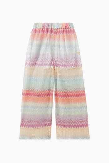 Chevron Pants in Knit Fabric