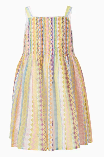 Chevron Smock Dress