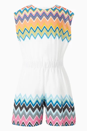 Zigzag Romper in Cotton
