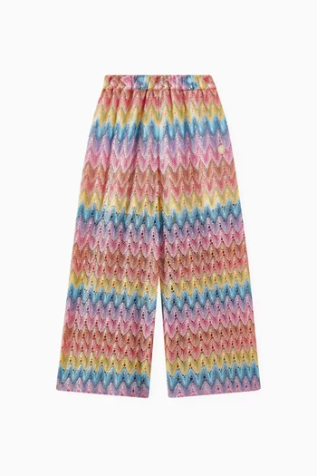 Chevron Pants in Knit Fabric