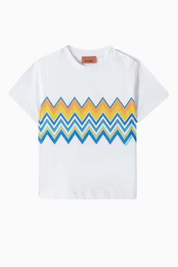 Chevron Graphic T-shirt in Jersey