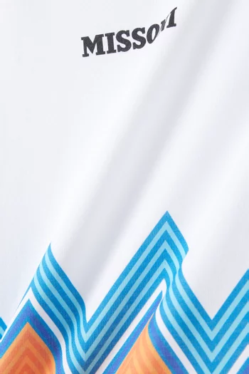 Chevron Print T-shirt in Cotton