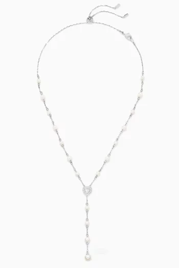 x Ariana Grande Lariat Necklace in Rhodium-plated Metal