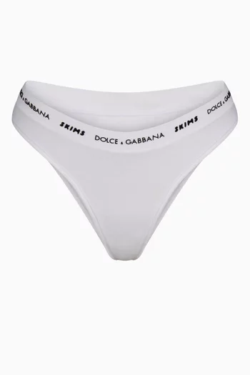 Dolce&Gabbana x SKIMS Cotton Jersey Tanga